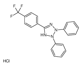 2,3-diphenyl-5-[4-(trifluoromethyl)phenyl]-1H-tetrazol-1-ium,chloride Structure