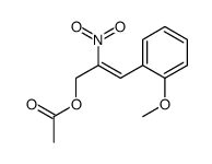 [(Z)-3-(2-methoxyphenyl)-2-nitroprop-2-enyl] acetate Structure