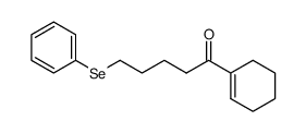 1-(cyclohex-1-en-1-yl)-5-(phenylselanyl)pentan-1-one Structure