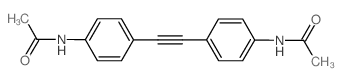 Acetamide, N,N'-(1,2-ethynediyldi-4,1-phenylene)bis- (en) Structure