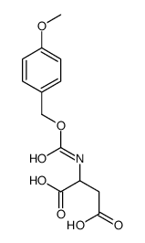 2-[(4-methoxyphenyl)methoxycarbonylamino]butanedioic acid Structure