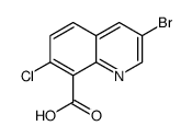 3-bromo-7-chloroquinoline-8-carboxylic acid结构式