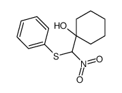 1-[nitro(phenylsulfanyl)methyl]cyclohexan-1-ol结构式