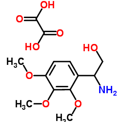 2-Amino-2-(2,3,4-trimethoxyphenyl)ethanol ethanedioate (1:1) Structure