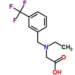 N-Ethyl-N-[3-(trifluoromethyl)benzyl]glycine Structure