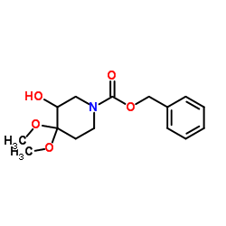 3-羟基-4,4-二甲氧基哌啶-1-羧酸苄酯图片