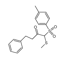 1-(methylthio)-4-phenyl-1-tosylbutan-2-one Structure