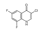 3-Chloro-6,8-difluoro-4-hydroxyquinoline结构式