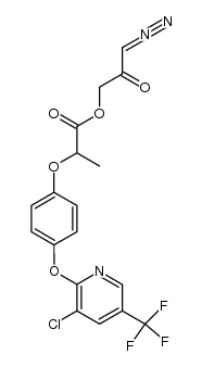 3-diazo-2-oxopropyl 2-[4-(3-chloro-5-trifluoromethyl-2-pyridinyloxy)phenoxy]propionate Structure