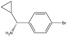 (R)-(4-BROMOPHENYL)(CYCLOPROPYL)METHANAMINE结构式