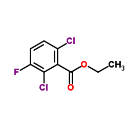 Ethyl 2,6-dichloro-3-fluorobenzoate结构式