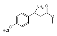 (S)-Methyl 3-amino-3-(4-chlorophenyl)propanoate HCl结构式