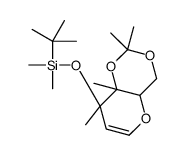 3-O-tert-Butyldimethylsilyl-4,6-O-isopropylidene-D-glucal结构式