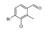 4-溴-3-氯-2-甲基苯甲醛结构式