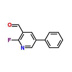 2-Fluoro-5-phenylnicotinaldehyde Structure