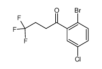 1-(2-bromo-5-chlorophenyl)-4,4,4-trifluorobutan-1-one结构式