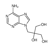 2-[(6-aminopurin-9-yl)methyl]propane-1,2,3-triol结构式