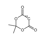 2,2-dimethyl-1,3-dioxane-4,6-dione结构式