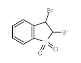 2,3-Dibromo-2,3-dihydro-thianaphthene 1,1-dioxide结构式