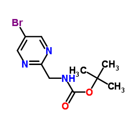 tert-Butyl ((5-bromopyrimidin-2-yl)methyl)carbamate structure