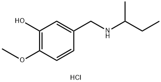 5-{[(butan-2-yl)amino]methyl}-2-methoxyphenol hydrochloride structure