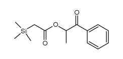1-methylphenacyl (trimethylsilyl)acetate Structure