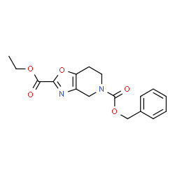 5-苄基2-乙基4H,5H,6H,7H-[1,3]恶唑并[4,5-c]吡啶-2,5-二羧酸酯结构式