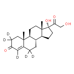 脱氧可的松-2,2,4,6,6-d5结构式