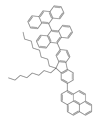 1-(7-(9,9'-bianthracenyl-10-yl)-9,9-dioctyl-9H-fluorene-2-yl)pyrene Structure