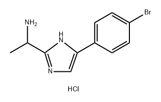 1-[4-(4-溴苯基)-1H-咪唑-2-基]乙胺二盐酸盐结构式