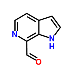 1H-吡咯并[2,3-c]吡啶-7-甲醛结构式