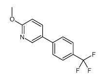 2-methoxy-5-[4-(trifluoromethyl)phenyl]pyridine结构式
