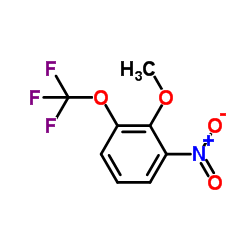 2-甲氧基-1-硝基-3-(三氟甲氧基)苯结构式