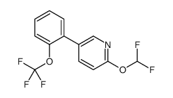 2-(difluoromethoxy)-5-(2-(trifluoromethoxy)phenyl)pyridine结构式