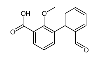 3-(2-formylphenyl)-2-methoxybenzoic acid Structure