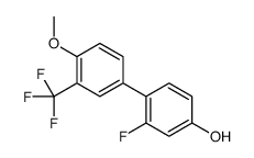 3-fluoro-4-[4-methoxy-3-(trifluoromethyl)phenyl]phenol Structure