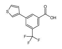 3-thiophen-3-yl-5-(trifluoromethyl)benzoic acid Structure