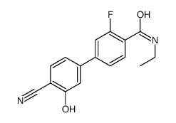 4-(4-cyano-3-hydroxyphenyl)-N-ethyl-2-fluorobenzamide结构式