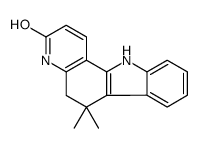 6,6-dimethyl-5,11-dihydro-4H-pyrido[3,2-a]carbazol-3-one结构式