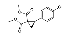 dimethyl (2R)-2-(4-chlorophenyl)cyclopropane-1,1-dicarboxylate结构式