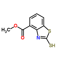 2-Mercapto-benzothiazole-4-carboxylic acid Methyl ester结构式
