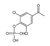 (4-acetyl-2,6-dichlorophenyl) dihydrogen phosphate结构式