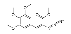 methyl 2-azido-3-(3,4,5-trimethoxyphenyl)prop-2-enoate结构式