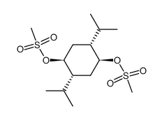 (1S,2R,4S,5R)-2,5-diisopropylcyclohexane-1,4-diyl dimethanesulfonate结构式