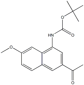 tert-butyl (3-acetyl-7-methoxynaphthalen-1-yl)carbamate Structure