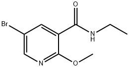 5-bromo-n-ethyl-2-methoxynicotinamide Structure