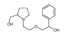 2-[2-[2-(hydroxymethyl)pyrrolidin-1-yl]ethoxy]-1-phenylethanol结构式