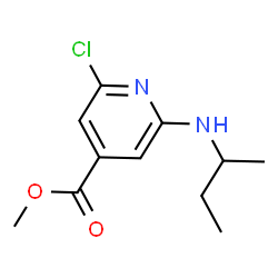 4-Pyridinecarboxylic acid, 2-chloro-6-[(1-methylpropyl)amino]-, methyl ester Structure