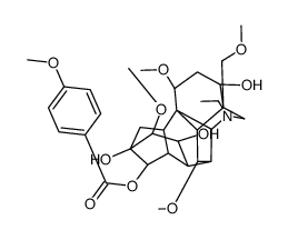 8-Deoxy-14-anisoylaconine Structure