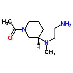1-{(3S)-3-[(2-Aminoethyl)(methyl)amino]-1-piperidinyl}ethanone结构式